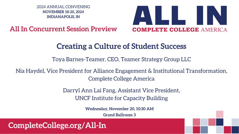 ICB Speaks: Complete College America: Creating a Culture of Student Success