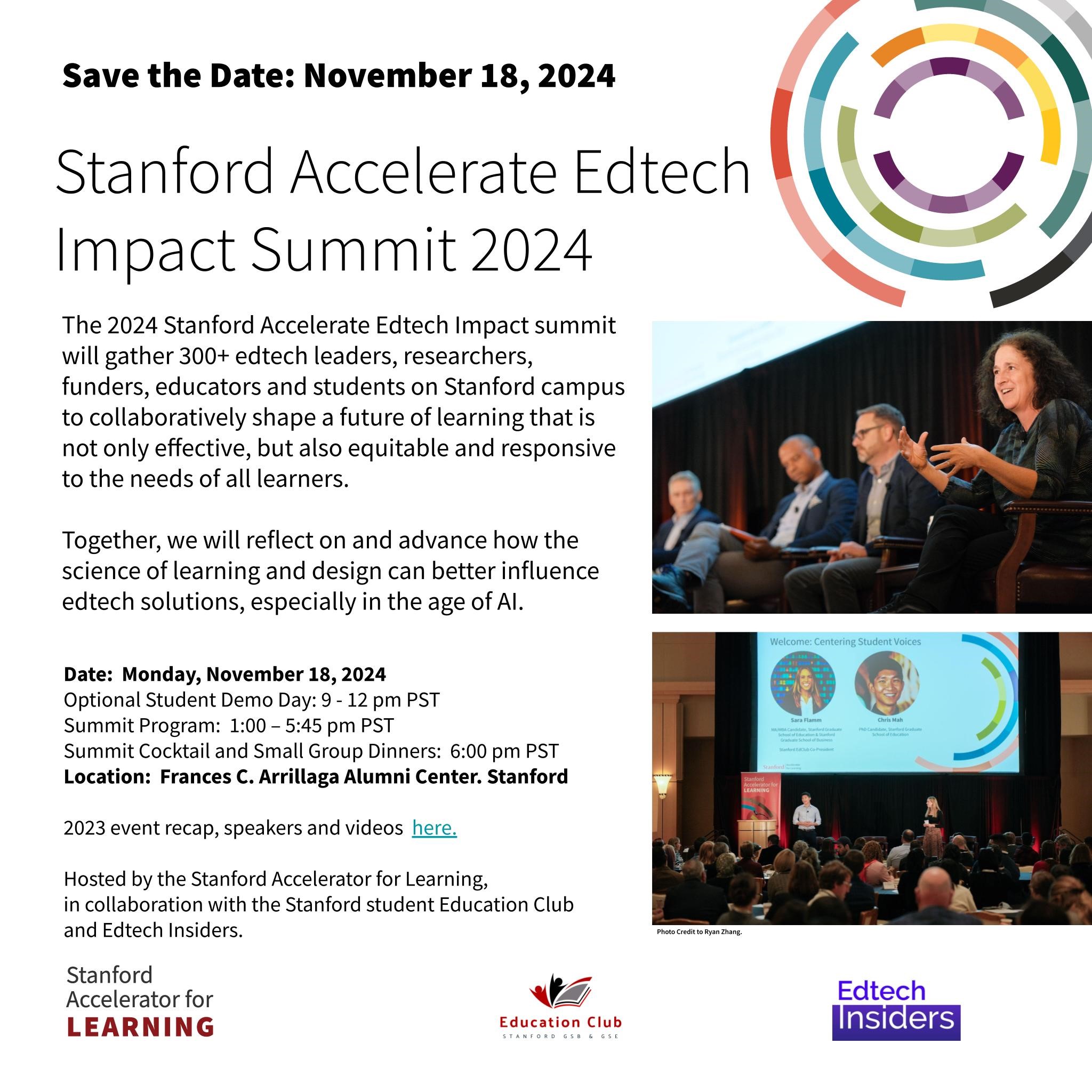 ICB Speaks: Stanford Accelerate Edtech Impact Summit 2024