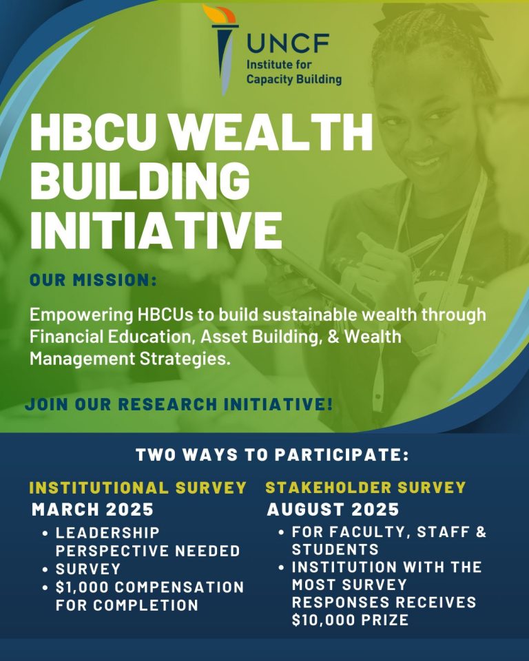 UNCF Announces Launch of HBCU Wealth Building Initiative  